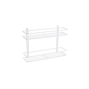Полка прямая 2-ярусная белая AKS 91255