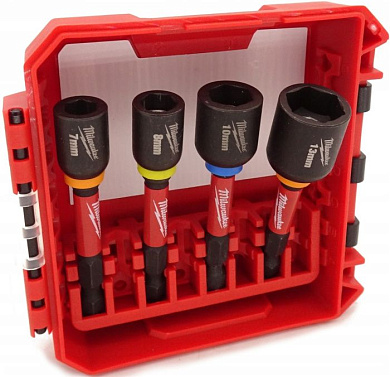 Насадки торцевые 7-13 мм Milwaukee Shockwave 1/4" HEX 4шт 4932492445