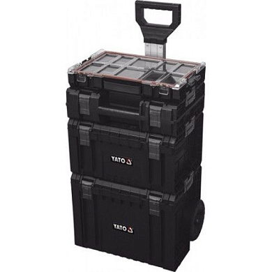 Тележка 4-х сегментная со съемными ящиками 770х450х380 мм S12 Yato YT-09174