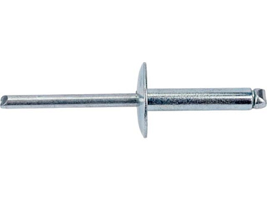 Заклепка вытяжная с увеличенным полем 4.8х21х16 мм сталь/сталь цинк, 50 шт в пласт. конт. Starfix SMP2-60471-50