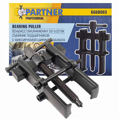 Съемник подшипников с фиксацией стяжными болтами 3'', Ø захвата- 55 мм, длина лап- 105 мм, Partner PA-666B065