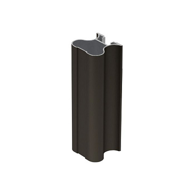 Профиль алюминиевый SENATOR коньяк вертик. закрытый L-5300 мм АЛЮТЕХ 13589