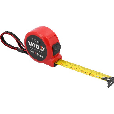 Рулетка стальная 5мх19 мм Yato YT-71081