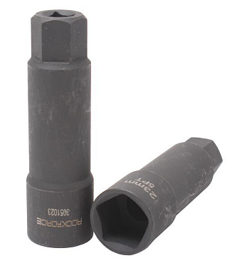 Головка ударная 5--гранная 23 мм, 3/8'' L-100 мм RockForce RF-3051023
