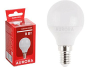 Лампа светодиодная G45 Шар 9Вт 230В E14 4500K AURORA A200-023