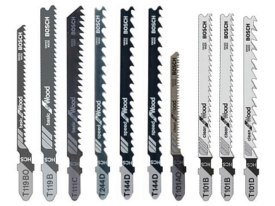 Набор пилок для лобзика 10 шт BOSCH 2607011169