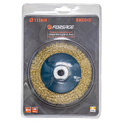 Кордщетка дисковая латунная для УШМ 115 мм Forsage F-BWD045