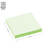 Бумага для заметок на клейкой основе "OfficeSpace", 76x76 мм, 100 листов, зеленый