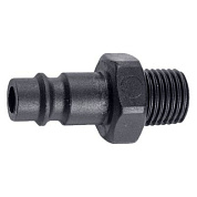 Быстросъемное соединение, "папа"-наруж. резьба 1/4", пластик Prowin 20PMP-E