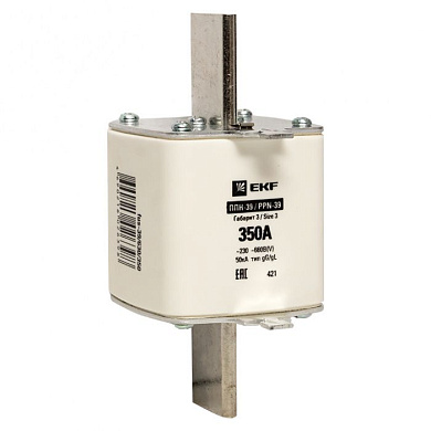 Плавкая вставка ППН-39 630/350А габарит 3 EKF fus-39/630/350