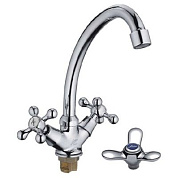 Смеситель для кухни, латунь, хром Ledeme L5912