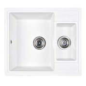 Мойка кухонная из мраморной крошки, white, Wisent WQ580-28