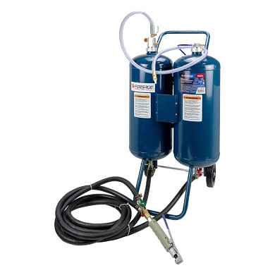 Передвижной пескоструйный аппарат 2 бака по 26 л Forsage F-RA20