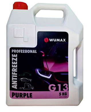 Антифриз ANTIFREEZE PROFESSIONAL G13, фиолетовый, 5 кг., WUMAX 1861800305
