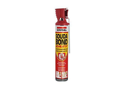 Клей-пена полиуретановая "SOUDABOND Easy" с аппликатором GENIUS GUN 750 мл SOUDAL 130426