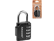 Замок навесной кодовый, черный, ARIZONE 32-428001