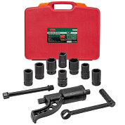 Гайковерт ручной с редуктором 1" 1:58 4800 Нм и 7 головками 24-41 мм RockForce RF-34122136