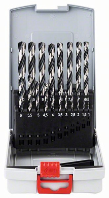 Набор сверл по металлу HSS PointTeQ 1-10 мм (19 шт) Professional BOSCH (2608577351)