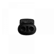 Ограничитель пластиковый с двумя отверстиями черная 500 штук