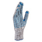 Перчатка х/б, ПВХ покрытие, ''Точка'', серый меланж, 10 класс Россия 67815