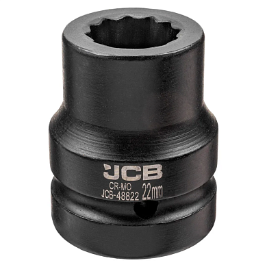 Ударная головка 22 мм 12-гр 1'' JCB JCB-48822