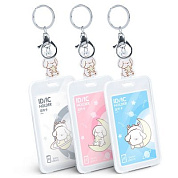 Бейдж с карабином "Deli Holder", 70x100 мм, прозрачный