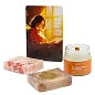 Набор "Атмосфера", свеча ароматизированная Корица, мыло ''Клубничное суфле'', мыло ''Тирамису'' La and Te beaute LT-SPA-25