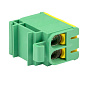 Клемма силовая вводная двойная КСВ 16-50 желто-зеленая EKF PROxima plc-kvs2-16-50-y-green