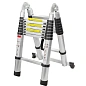 Лестница телескопическая двухсекционная 0.45/0.9-2.5/5 м, 16 ступенек, нагрузка 150 кг, ForceKraft FK-BL-HT208