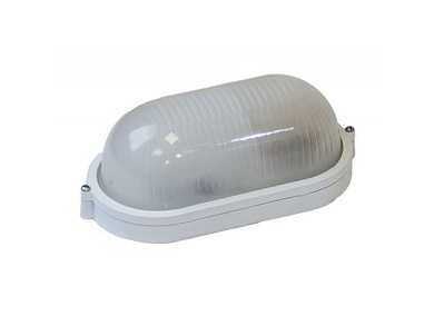 Светильник овал/белый, 100Вт, IP54, НБП 04-100-001, 1хЕ27, банник, Юпитер JP1302-01
