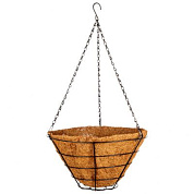 Кашпо подвесное с вкладышем из коковиты, конус D 35 см Palisad 69022