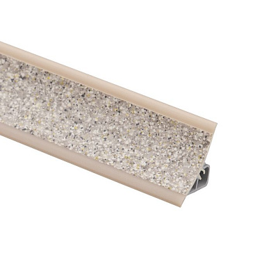 Плинтус ПВХ к столешнику LР беж с черными точками (128) (1шт=3м.п.) EL-MECH-PLAST 61161