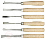 Набор стамесок фигурных 6 пр. Vorel 25700