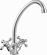 Смеситель для кухни, цинк, хром Ledeme L4008