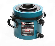 Цилиндр гидравлический двойного действия со сквозным отверстием в штоке 100 т, ход штока 50 мм, L207 мм, 700bar Forsage F-YG10050KS