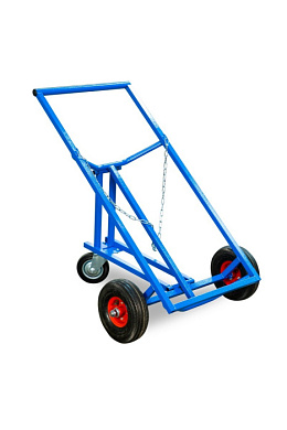 Тележка для металлических бочек КБ-2 (250 пневмо+160 поворотное) TOR 1023594