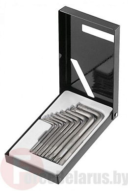 Набор Г-обр. ключей Torx с отверстием Force 5092 (T-10H-T-50H) 9 пр.