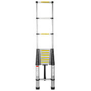 Лестница телескопическая алюминиевая бытовая 7.2 м, 17 ступ. ForceKraft FK-BL-T720
