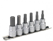 Набор коротких головок-бит HEX 6 пр. 3/8'' Force 3065