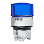 Исполнительный механизм переключателя ХB4 синий на 2 положения с фиксацией, с подсветкой с короткой ручкой EKF PROxima XB4BD2FL-B