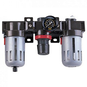 Фильтр + редуктор с манометром + смазочный прибор 1/2'' 3000л/мин, 5микр. Prowin FRL-400