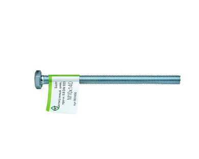 Болт с шестигранной головкой М10х140, DIN933, прочн. 8.8, цинк, 1 шт ЕКТ B009850