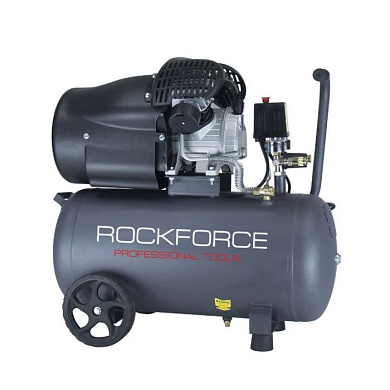 Компрессор 2-х поршневой масляный с прямым приводом 50 л RockForce RF-V30/50
