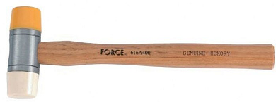 Молоток рихтовочный безоткатной с полиуретановым и нейлоновым бойками 400 гр. Force 616A400