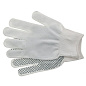 Перчатки Нейлон, ПВХ точка, 13 класс, белые, L Россия 67825