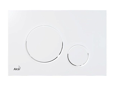 Кнопка управления для систем инсталляции, белая Alcaplast M670