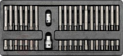 Набор бит TORX, HEX, SPLINE 10 мм в ложементе 40 пр. Yato YT-5538