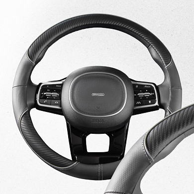 Оплетка Combo-12 M Черно/серая экокожа SKYWAY S01102474