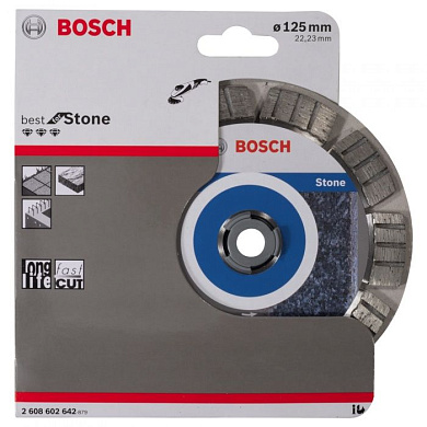 Алмазный круг Best for Stone 125х22,23 мм BOSCH (2608602642)