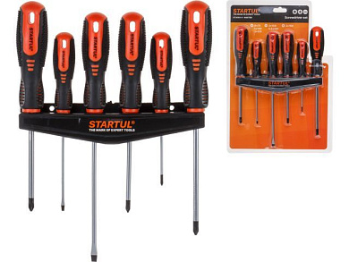 Набор отверток 6 шт SL, PZ, PH STARTUL PROFI ST3093-6